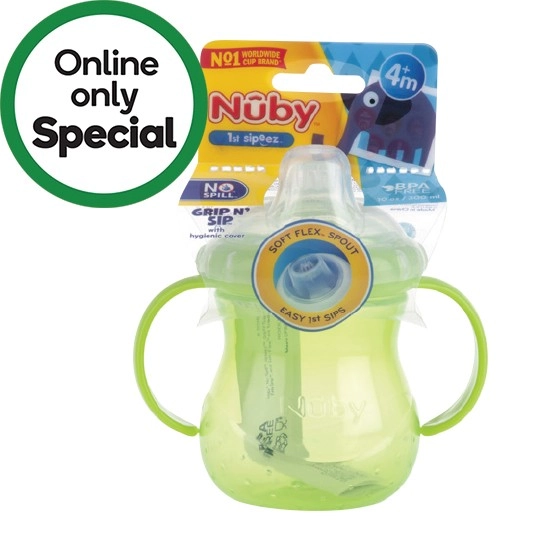 Nuby Super Spout No-Spill Trainer Cup 295ml – Assorted