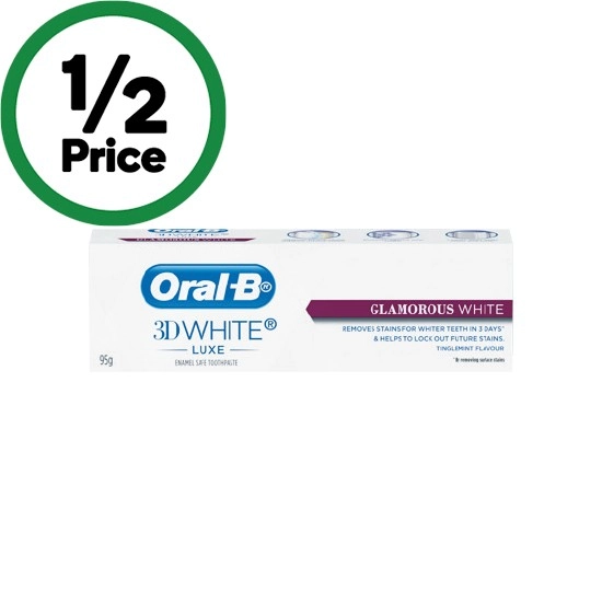 Oral-B 3D White Luxe Glamorous White Toothpaste 95g