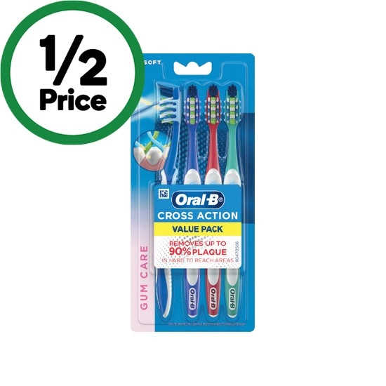 Oral-B Cross Action Toothbrush Pk 4