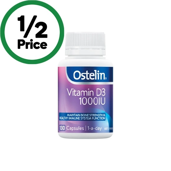 Ostelin Vitamin D3 1000IU Capsules Pk 130~