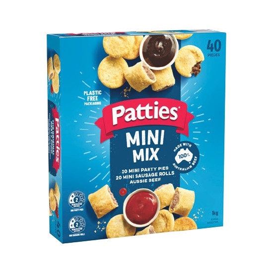 Patties Mini Mix or Party Pack Pies & Sausage Rolls 1-1.25 kg