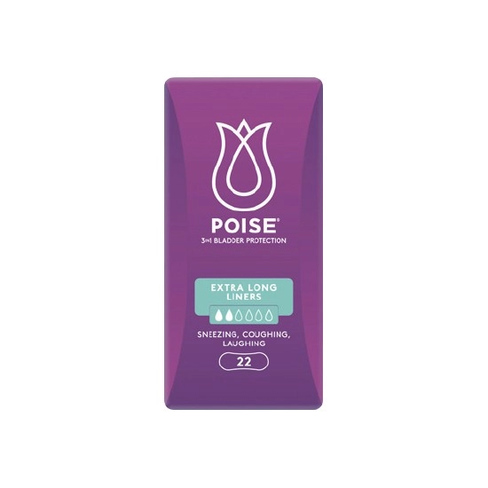 Poise Extra Long Liners Pk 22