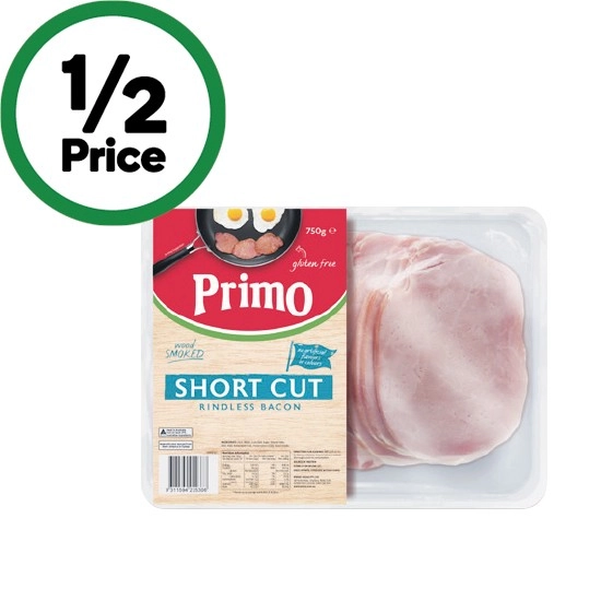 Primo Short Cut Bacon 750g – From the Fridge