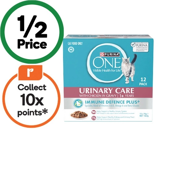 Purina One Wet Cat Food Pk 12 x 70g