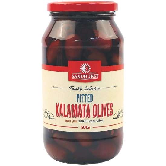 Sandhurst Pitted Kalamata Olives 500g