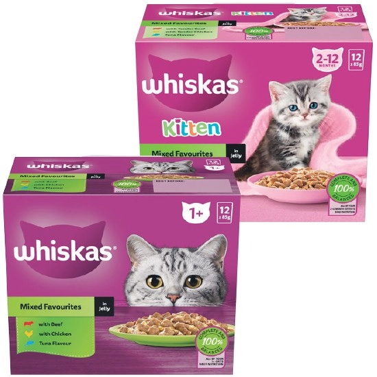 Whiskas Wet Cat Food Pk 12 x 85g