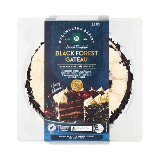 Woolworths Black Forest Gateau 1.1 kg