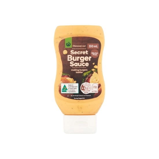 Woolworths Secret Burger Sauce 330ml