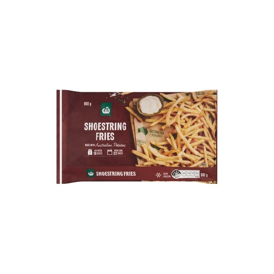 Woolworths Shoestring Fries Chips 900g – From the Freezer