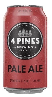 4 Pines Brewing Pale Ale Cans 18x375mL