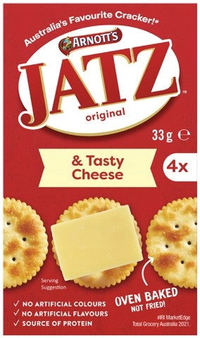 Arnott's Jatz Crackers & Tasty Cheese 33g