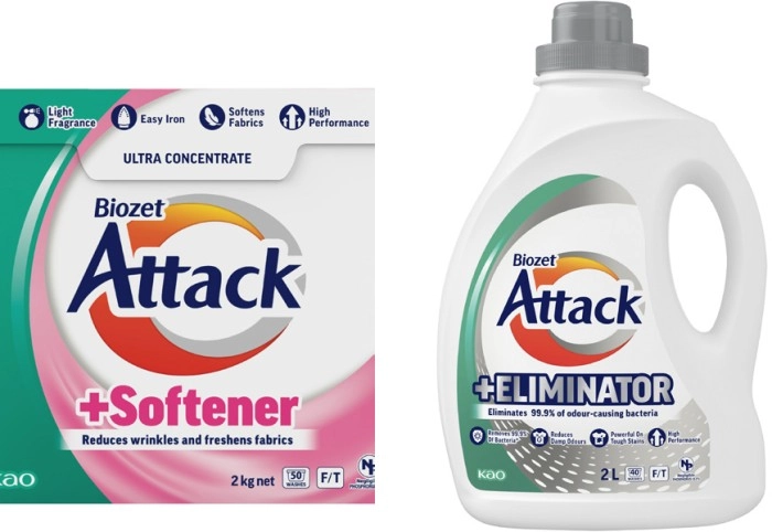 Biozet Attack Plus Laundry Liquid 2 Litre or Powder 2kg