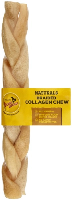 Bow Wow Braided Collagen Chew Stick Dog Treat 1 Pack