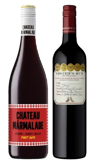 Chateau Marmalade Pinot Noir or Sister’s Run Shiraz