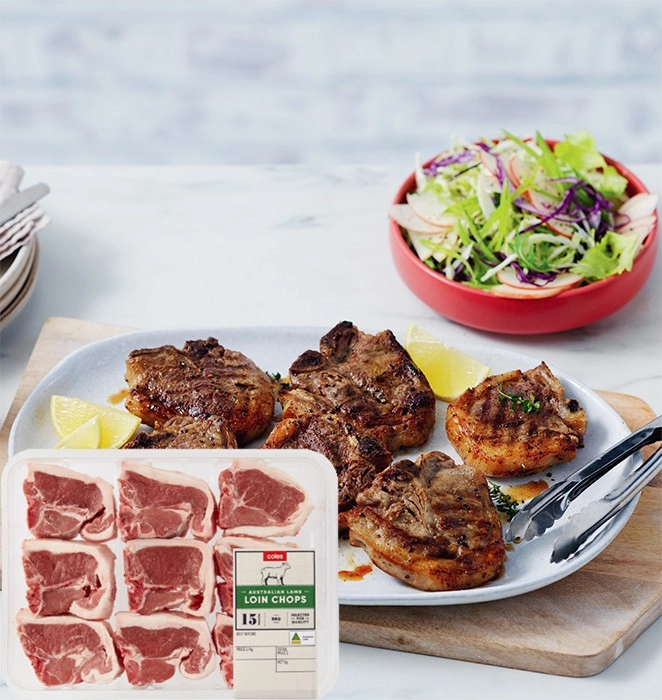 Coles Australian Lamb Loin Chops