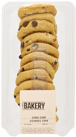 Coles Bakery Choc Chip Cookies 12 Pack