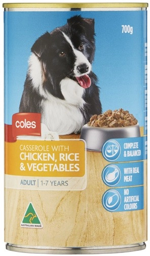 Coles Dog Food 700g