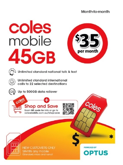 Coles Mobile $35 M2M SIM