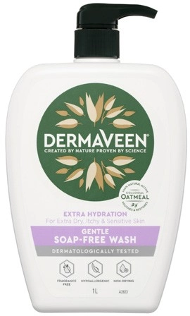 Dermaveen Extra Hydration Soap Free Wash 1 Litre