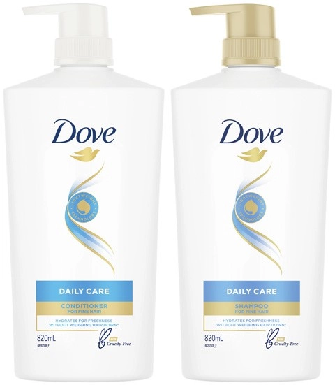 Dove Shampoo or Conditioner 820mL