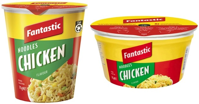 Fantastic Noodle Cup or Bowl 70g-85g