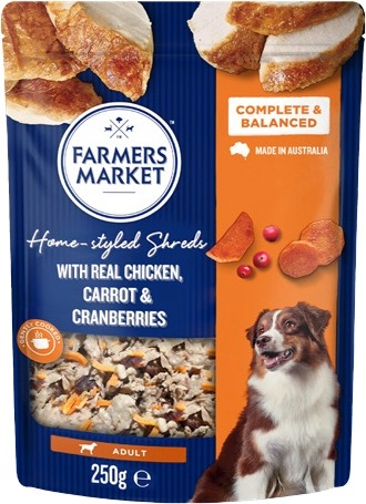 Farmers Market Home Styled Shreds Dog Food 250g