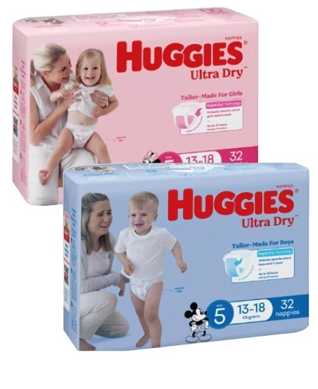 Huggies Ultra Dry Bulk Nappies 30 Pack-54 Pack