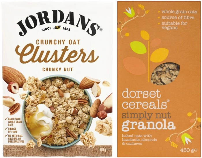 Jordans Granola or Oat Clusters 500g-750g or Dorset Granola or Muesli 450g