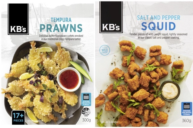 KB's Salt & Pepper Squid 360g or Tempura Prawns 300g