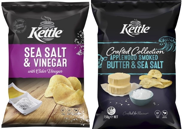 Kettle Potato Chips or Crafted Collection 150g-165g