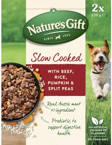 Nature's Gift Slow Cooked Dog Food 2x220g