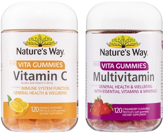 Nature's Way Adult Vita Gummies Multivitamin or Vitamin C 120 Pack^