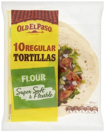 Old El Paso Regular Flour Tortillas 10 Pack 400g