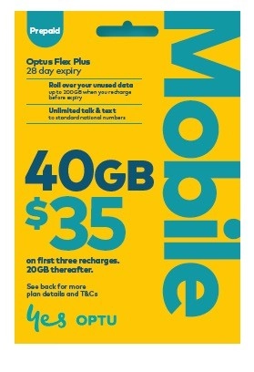 Optus $35 Prepaid SIM Starter Kit