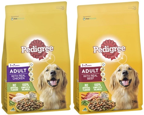 Pedigree Dry Dog Food 2.5kg-3kg