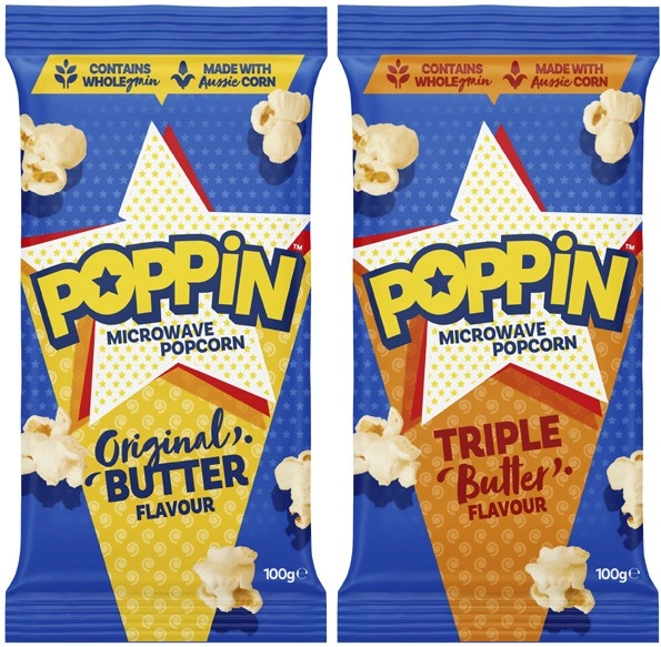 Poppin Microwave Popcorn 85g-100g