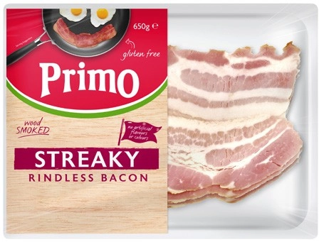 Primo Rindless Streaky Bacon 650g