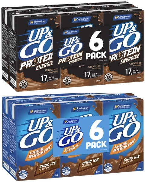 Sanitarium Up & Go Liquid Breakfast 6x250mL