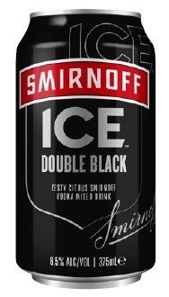 Smirnoff Ice Double Black Cans 10x375mL