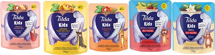 Tilda Kids Vegetable Rice or Rice Pudding 125g