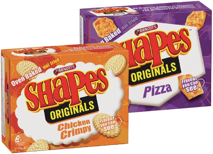 Arnott's Shapes 130-190g Selected Varieties