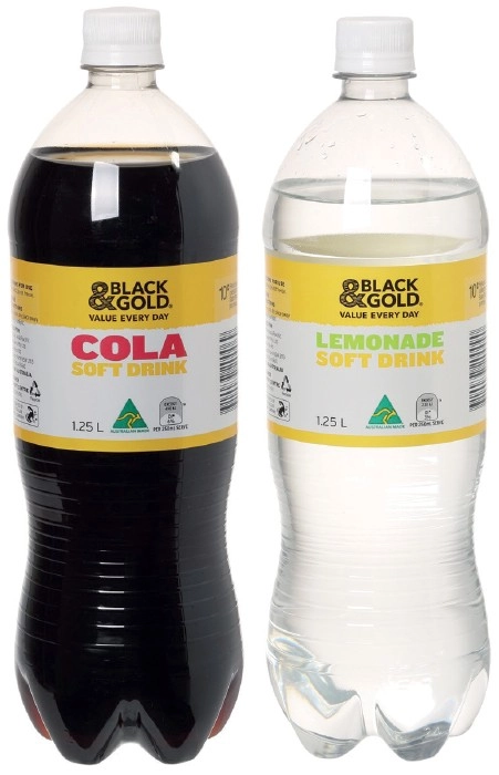 Black & Gold Softdrinks 1.25 Litre Selected Varieties