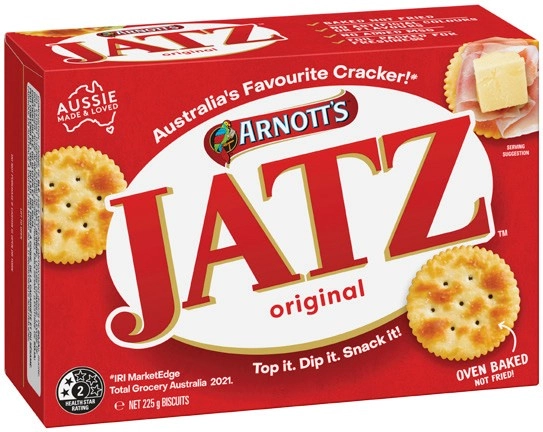 Arnott’s Jatz 225g, Clix 250g, Tina Wafer 200g, Tic Toc 250g, Hundreds & Thousands 200g or Half Coated Tiny Teddy 200g Biscuits Selected Varieties