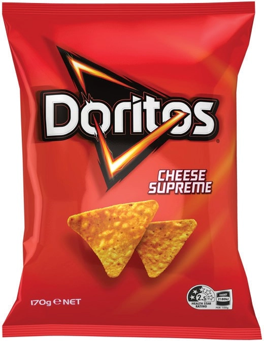 Doritos Corn Chips 150‑170g, Smith's Crinkle Cut 150‑170g, Thinly Cut 175g or Double Crunch 150g Chips Selected Varieties