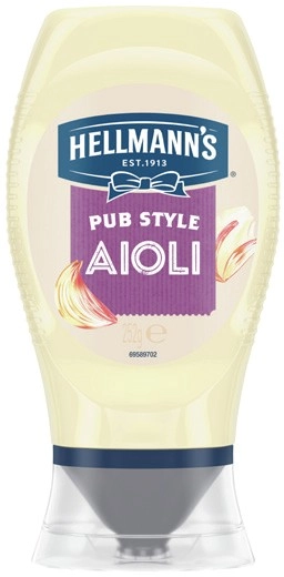 Hellmann’s Garlic Aioli or Peri Peri Mayo Squeeze 252g