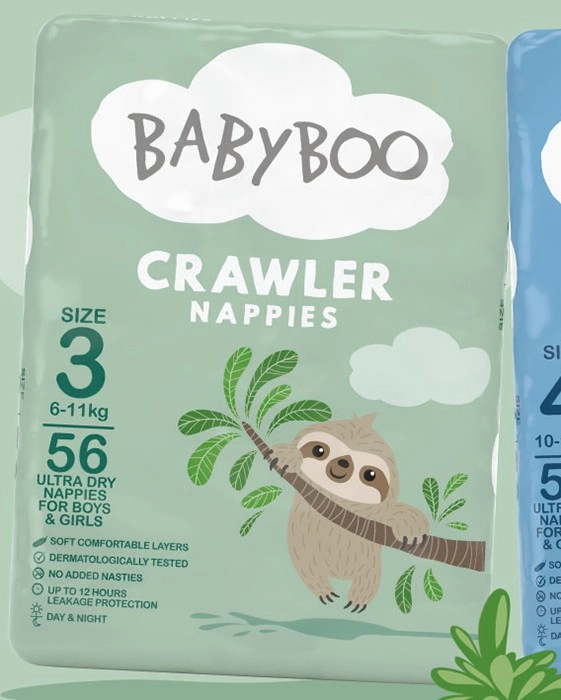 Baby Boo Crawler Nappies Size 3 56 Pack