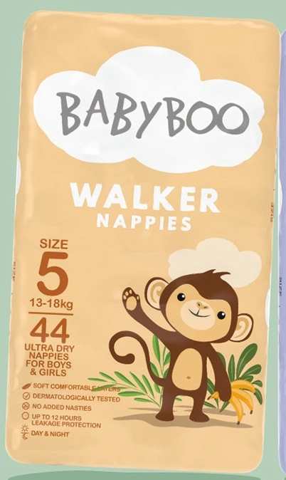 Baby Boo Walker Nappies Size 5 44 Pack