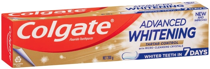 Colgate MaxFresh or Advanced Whitening Toothpaste 120-200g or Total Plaque Release Toothpaste 95g Selected Varieties