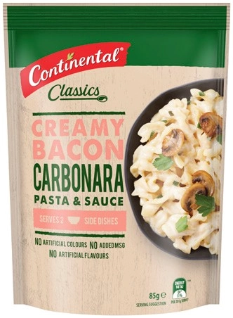 Continental Pasta & Sauce 85-105g or Rice 115-125g Selected Varieties