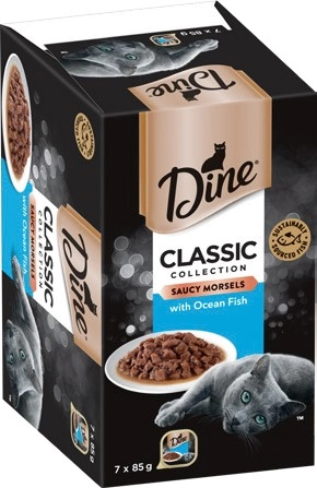 Dine Wet Cat Food 7x85g Selected Varieties